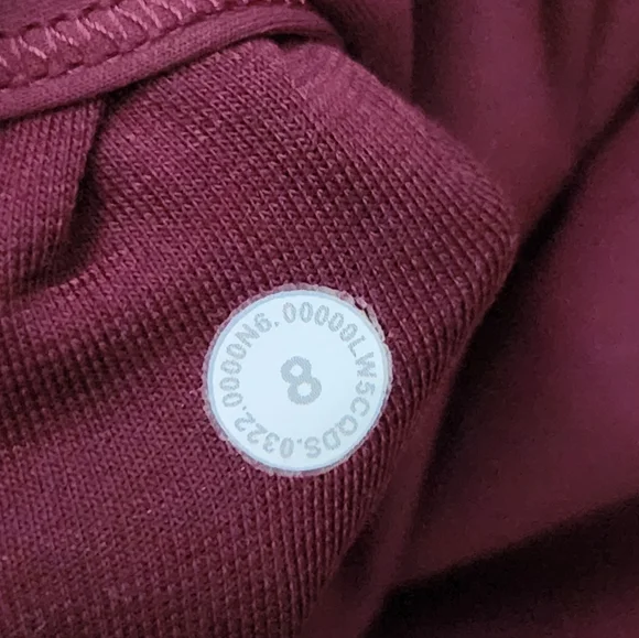 Lululemon Wunder Train Leggings Maroon Size 8 - Picture 6 of 8